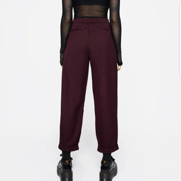 NWT Disturbia Floral Embroidered Balloon Trouser Purple Women's 8 - Picture 2 of 10